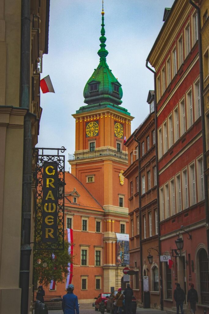 trasa rowerowa Warszawa uliczki starego miasta