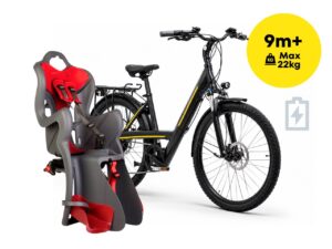 e bike z fotelikiem dla dziecka do wypozyczenia